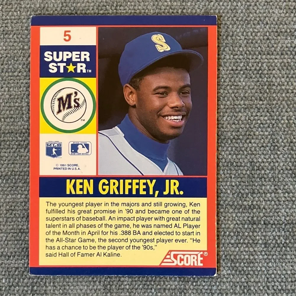 1991 Score Seattle Mariners Baseball Card Trading Card